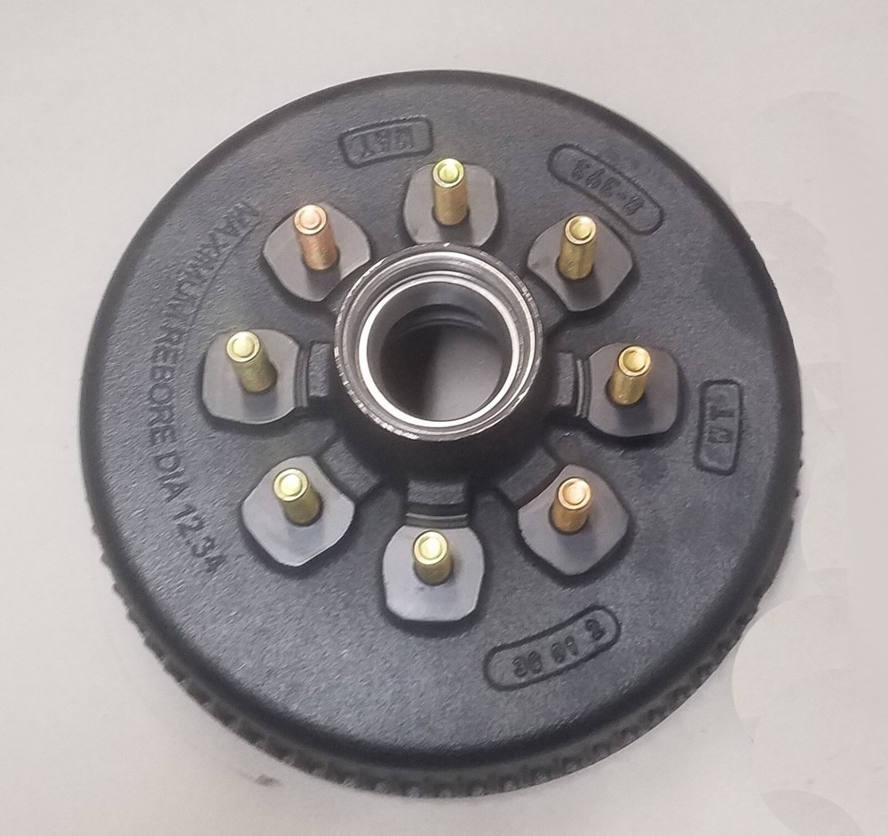 Hub/Brake Drum Fits DEXTER D80N Trailer Axles 8-393 5/8" studs W/Bearings & Seal