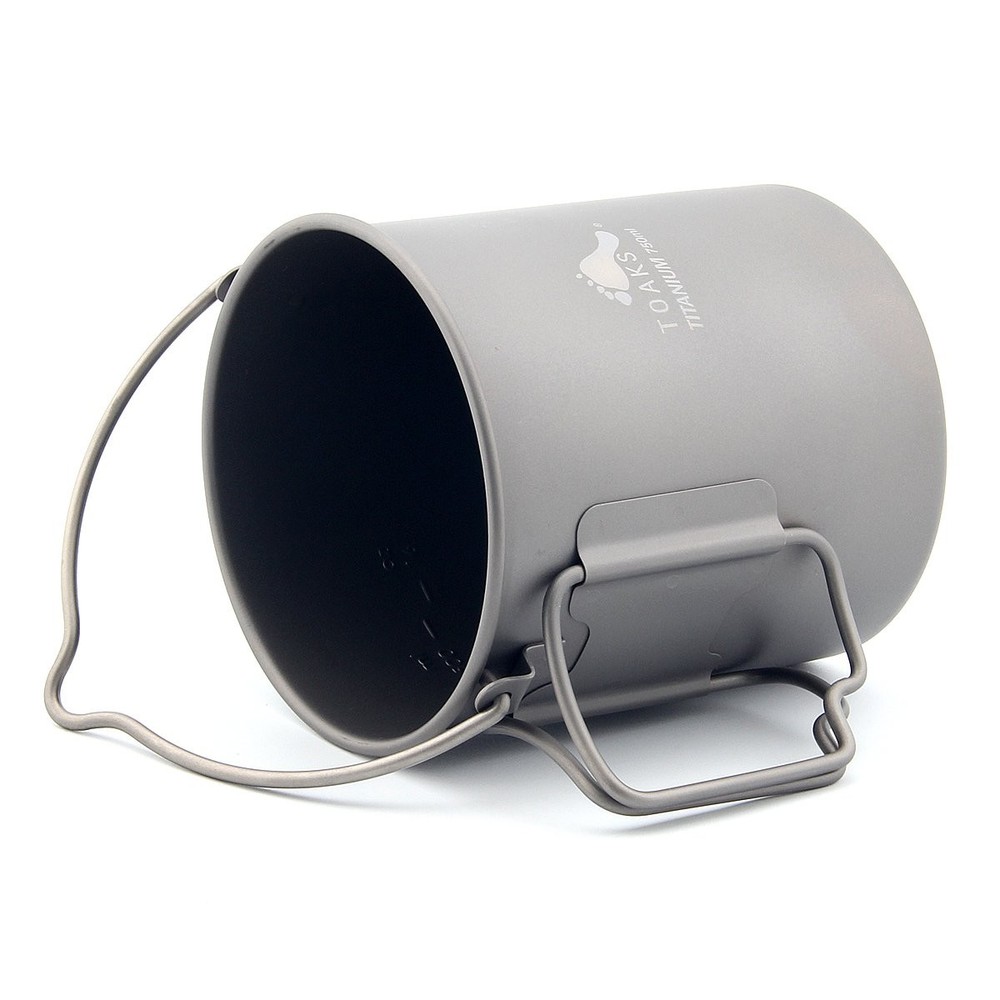 Titanium Pot 750ml Bail Handle Camping Cookware Ultralight Backpacking Cook Set