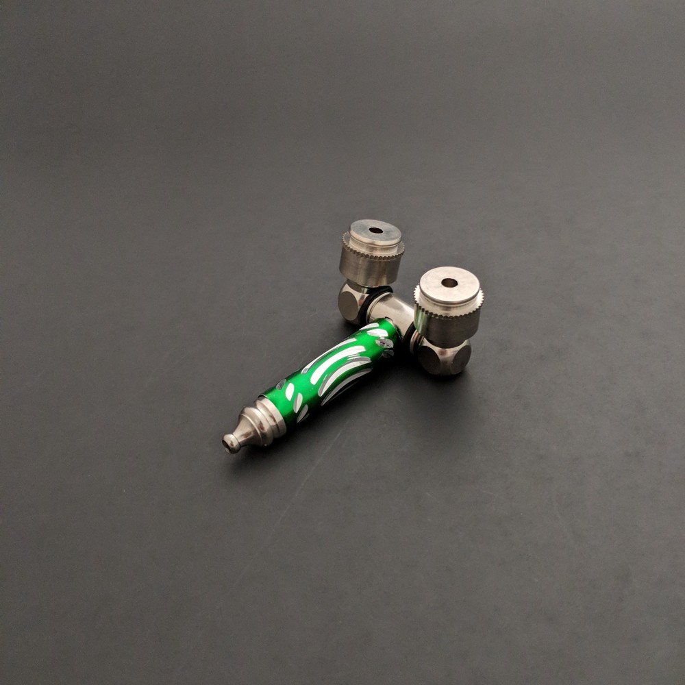 1 Metal double bowl pipe