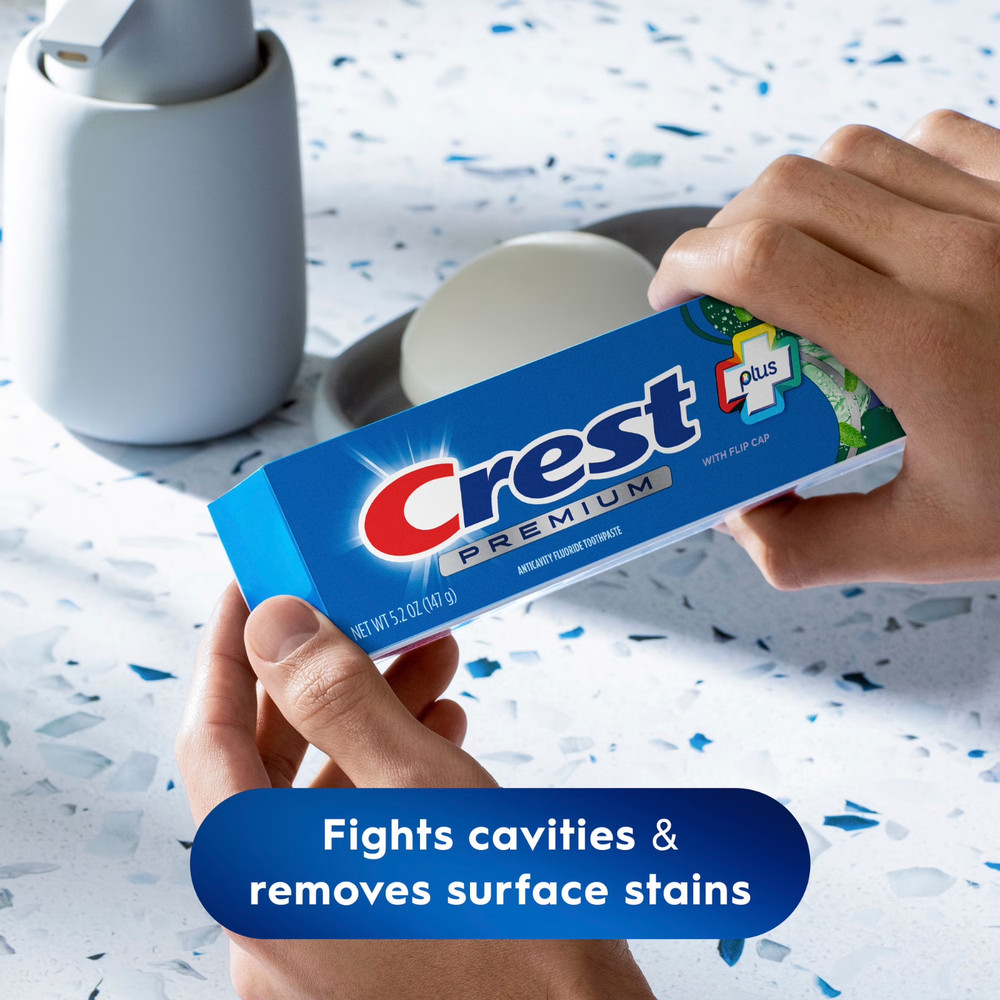Crest Toothpaste Premium Toothpaste, Mint 5.2 oz - FREE SHIPPING