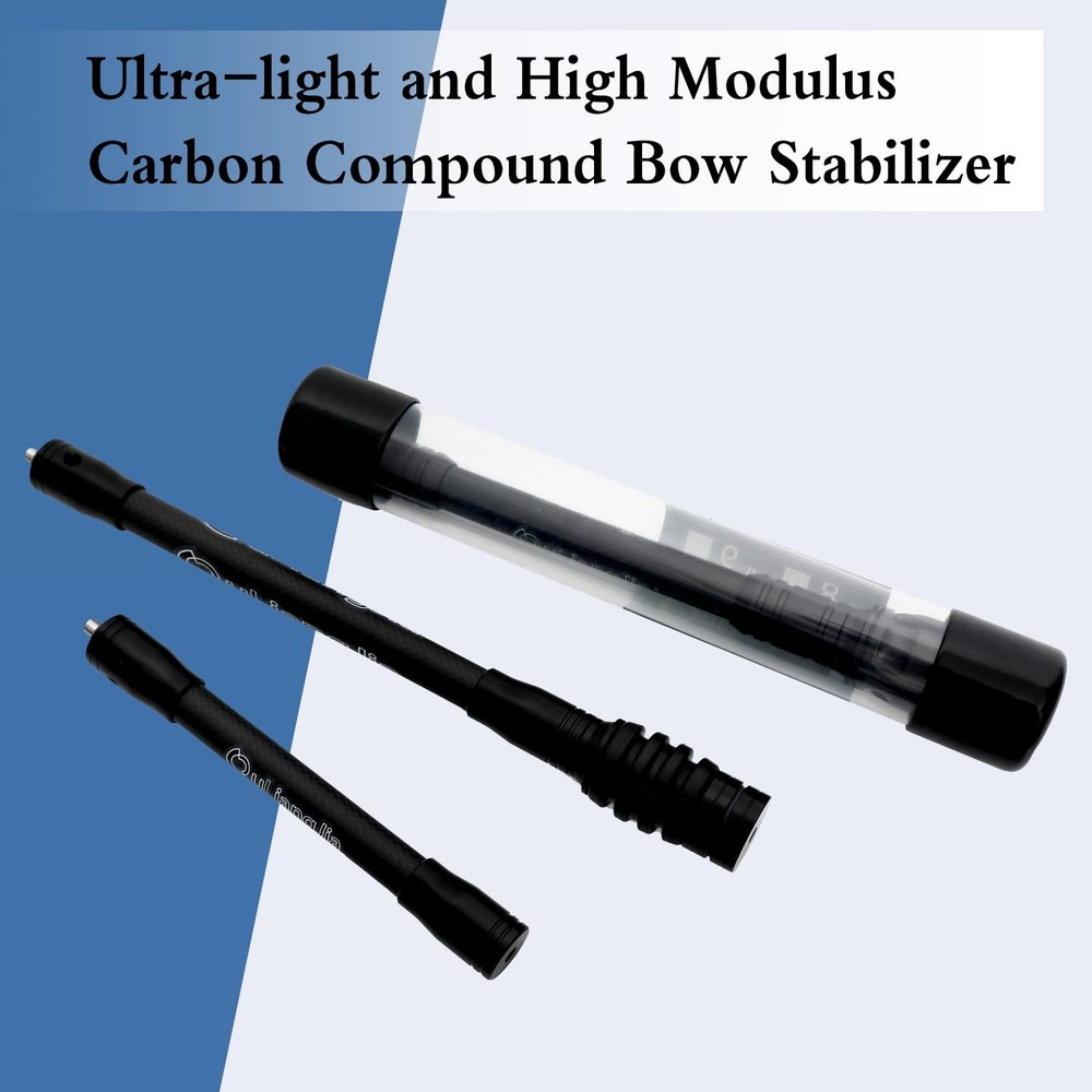 Archery Bow Stabilizer for Compound Bow Hunting 3K High Modulus Carbon Includ...