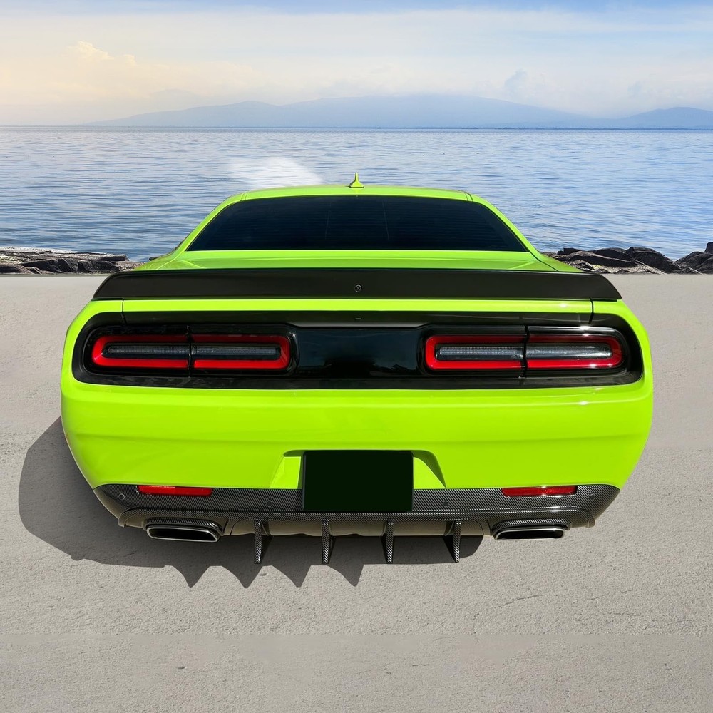 Rear Diffuser 2015-2023 Challenger Matte Black PP 4PC Set