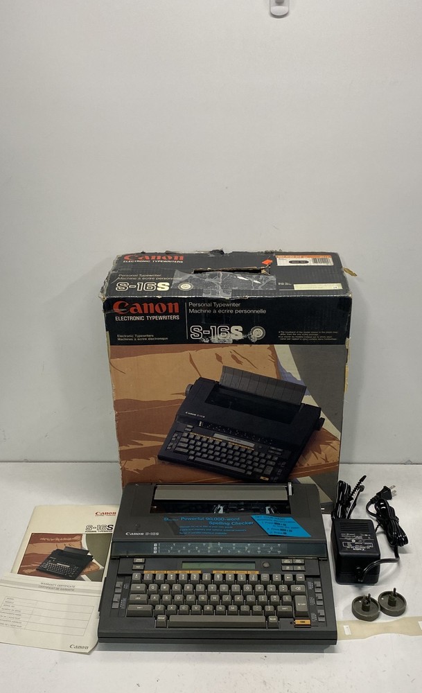 Canon Electronic Typewriter S-16S