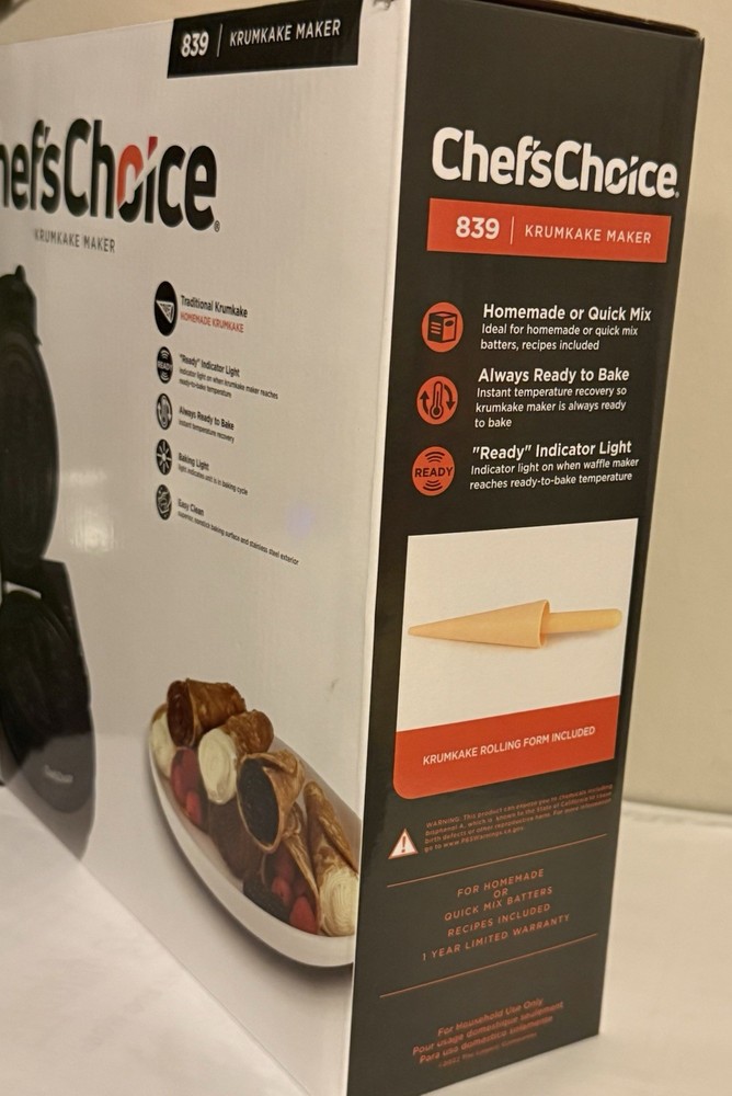 Krumkake Maker Model 839