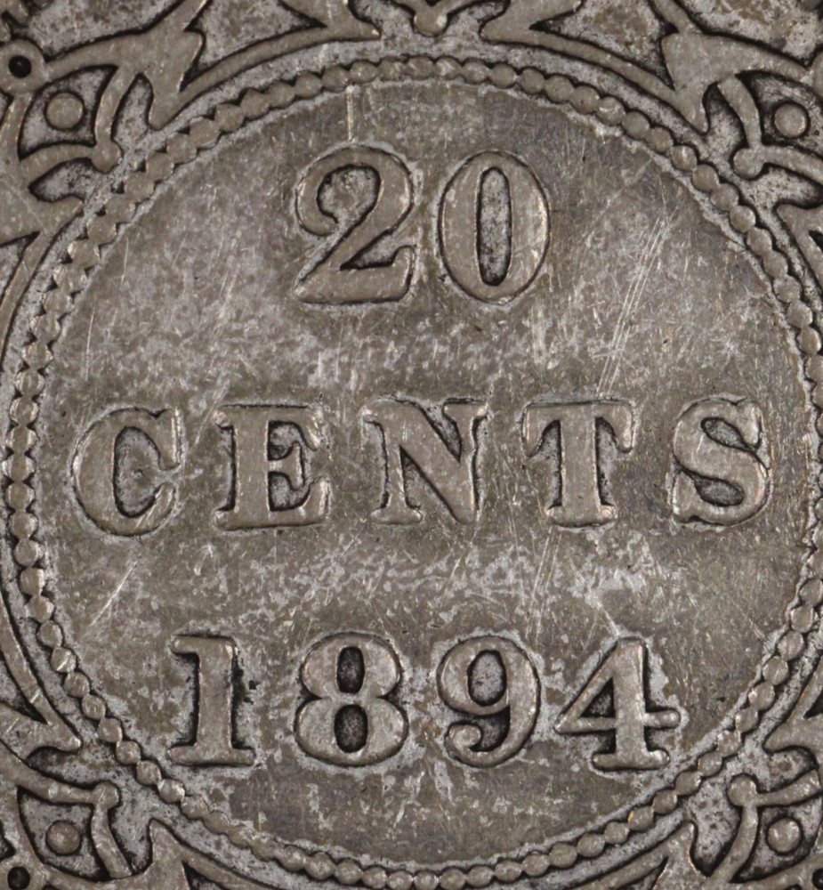 1894 Newfoundland Silver 20 Cents