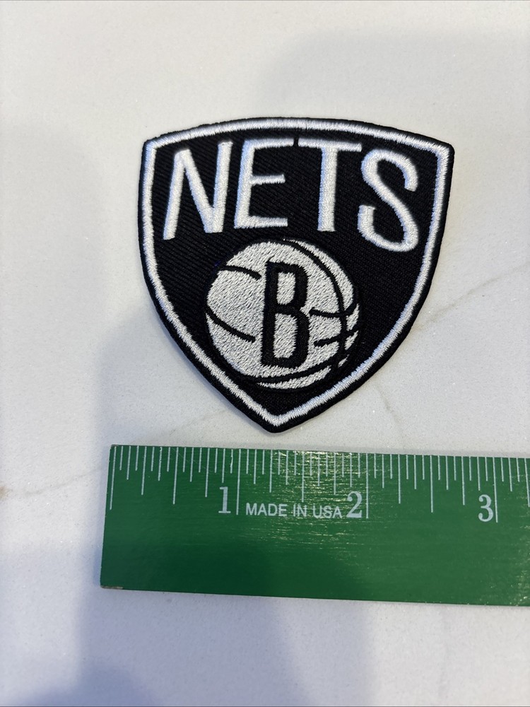 BROOKLYN NETS  IRON ON EMBROIDERED PATCH BASKETBALL