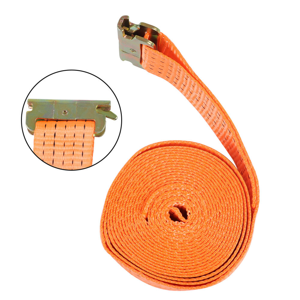 8 Pack 2" x 15' E-Track Ratchet Tie Down Strap 4000 lbs Breaking Strength Strap
