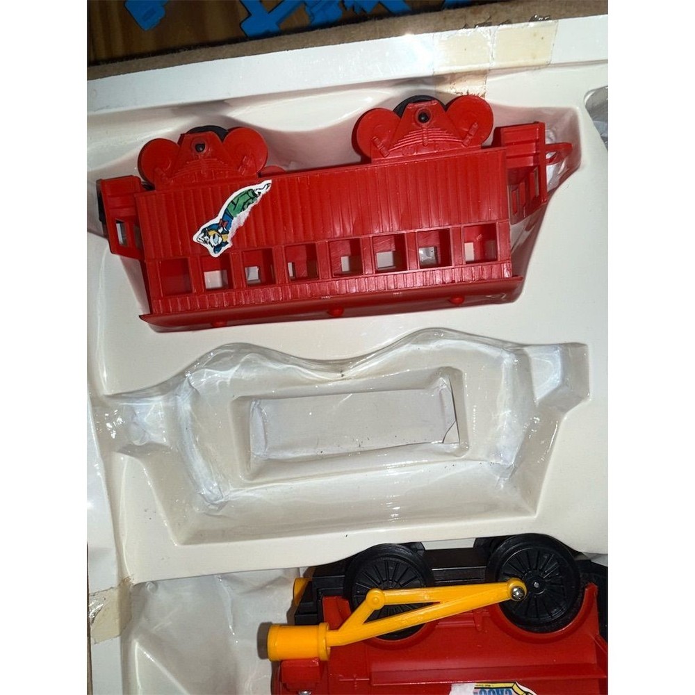 Vtg Disney Mickey Mouse Durham Western Battery Train Incomplete 1 car missing