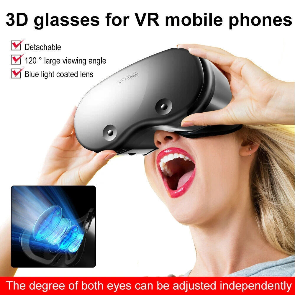 NEW Virtual Reality VR Headset 3D Glasses Goggles for iPhone Samsung Android IOS