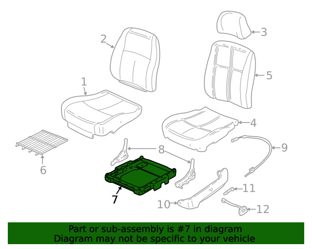 Genuine GM Cushion Frame 88995233