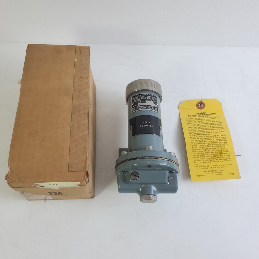 MOORE NULLMATIC 33A TEMPERATURE TRANSMITTER  14033-AS7EG  33a14033as7eg