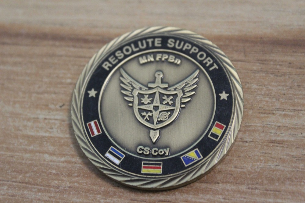 RS Resolute Support cs coy Challenge Coin