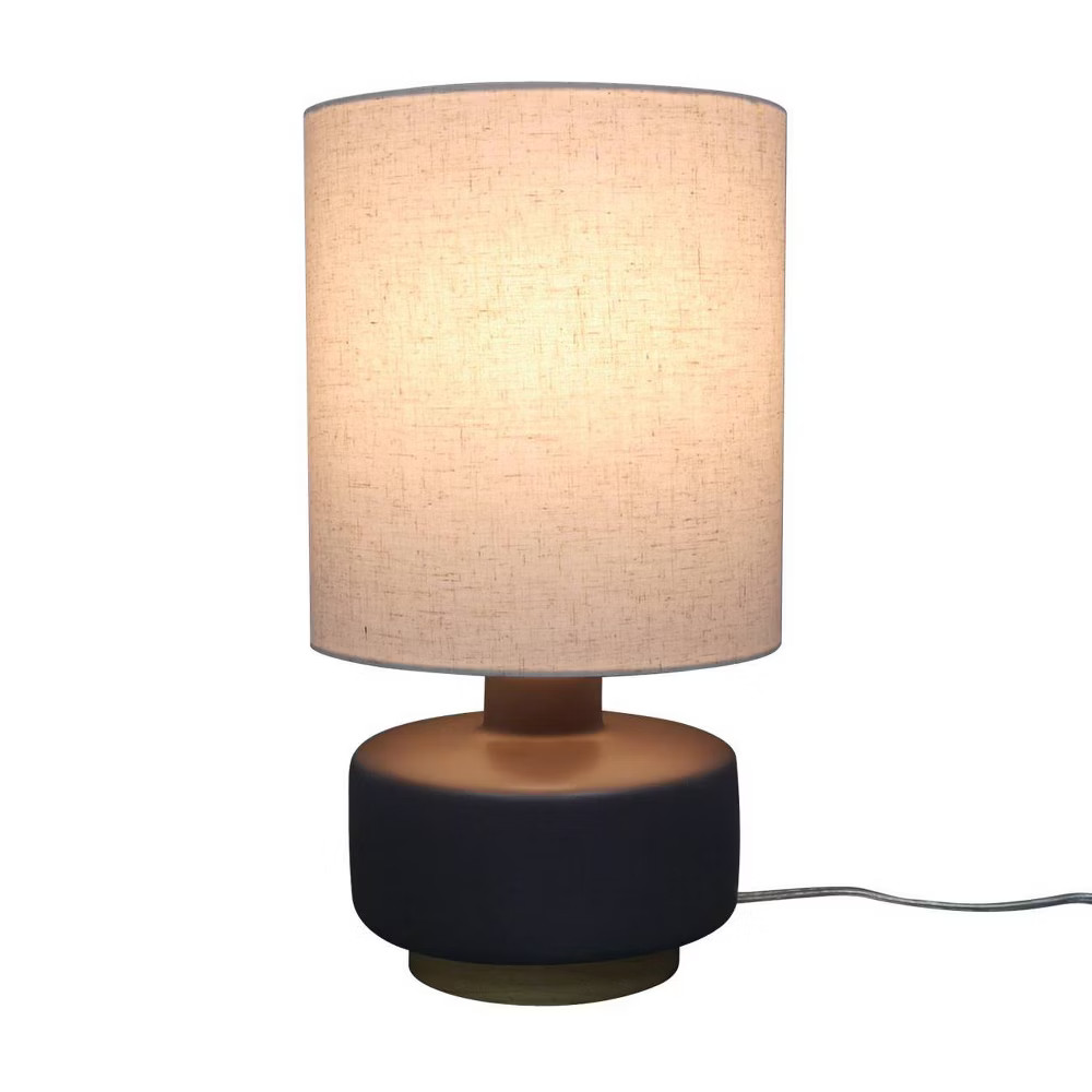 Ceramic Table Lamp with Wood Base - Threshold