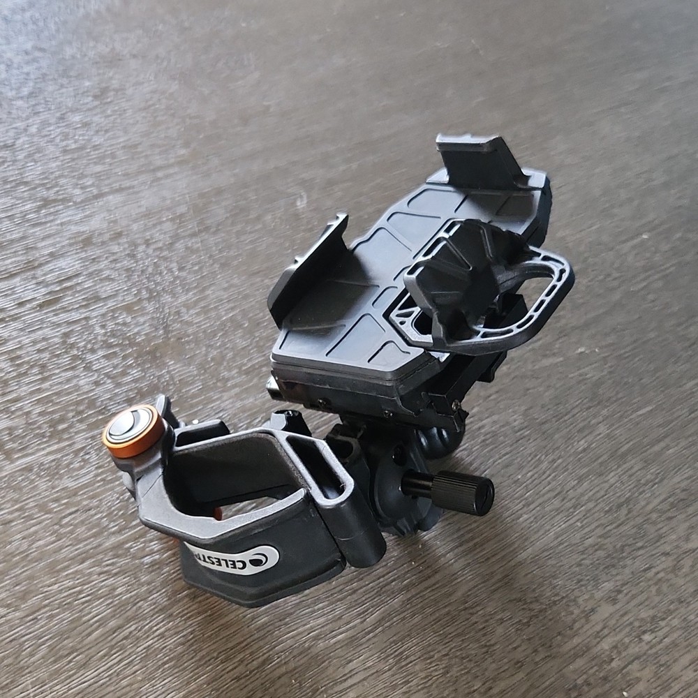 Celestron Cellphone Telescope Adapter Mount Adjustable Black