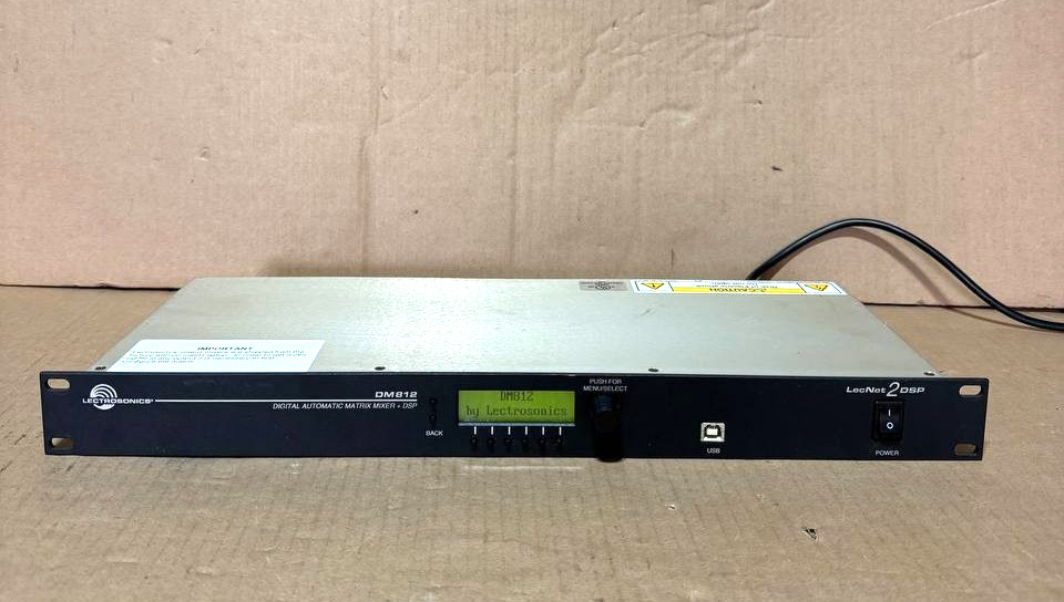 LECTROSONICS INC DM812 DIGITAL AUTOMATIC MATRIX MIXER + DSP
