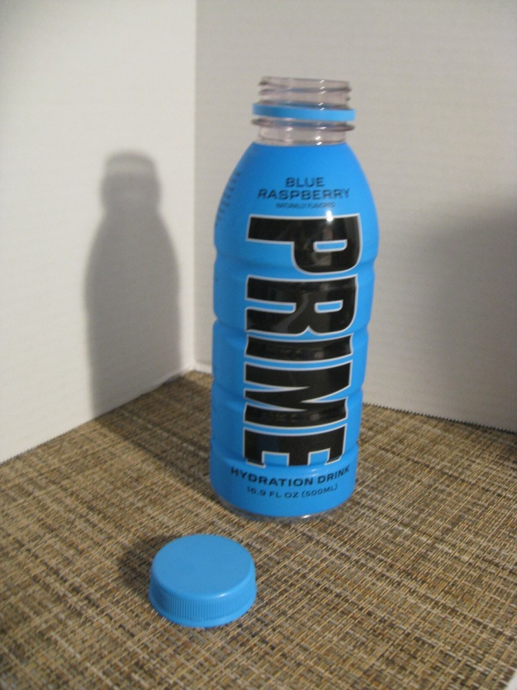 Prime Hydration Drink Beverage By Logan Paul- EMPTY Bottle - Blue Raspberry 2022
