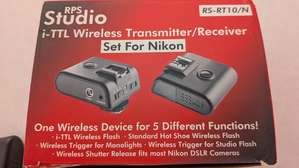 RPS Studio i-TTL Wireless Transmitter/Receiver Set For Nikon includes 2 sets