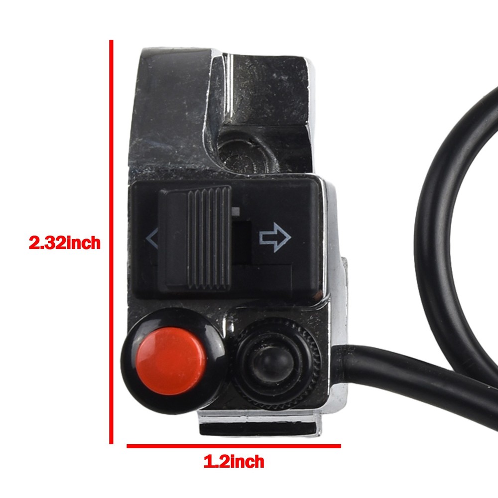 Handlebar Switch Motorcycle 50cm Cable 7/8\" ABS Plastic Left Pratical