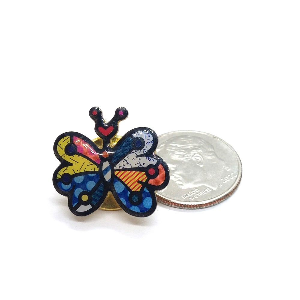 Multicolor Butterfly Pin Lapel Enamel Collectible