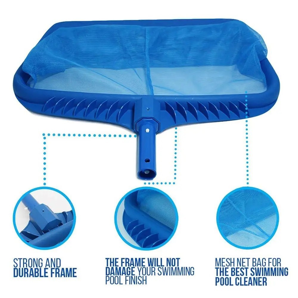 Heavy Duty Pool Leaf Skimmer Net 20" Deep Fine Mesh Bag Cleaning Tool