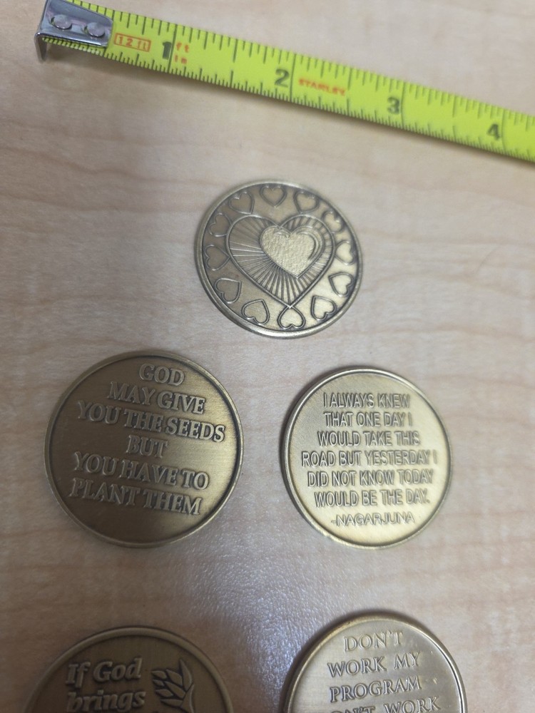 5 Sobriety Coins