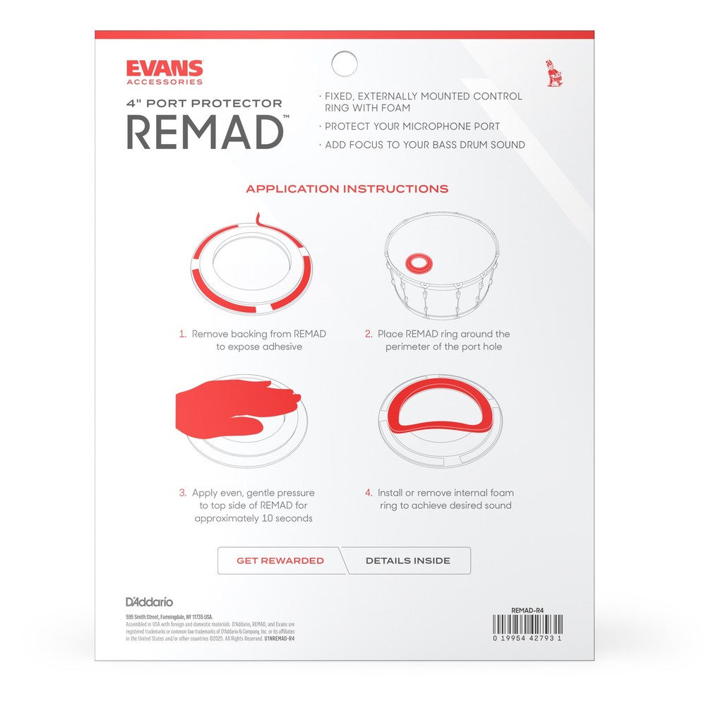 Evans REMAD Port Hole Protector, 4 inch