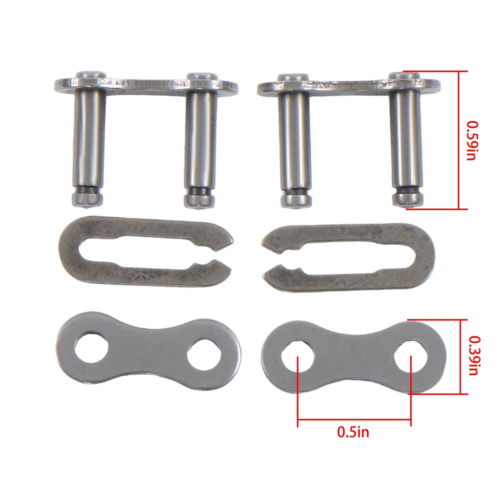 Roller chain with 2 connectors #41 20 Feet