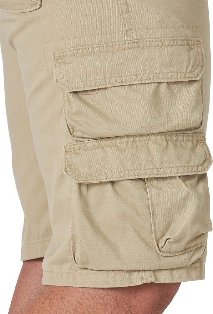 Wrangler Authentics Men's Premium Twill Cargo Short 38, Camel
