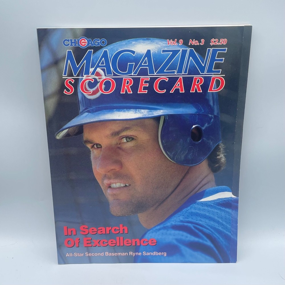 1990 Chicago Cubs Scorecard Magazine