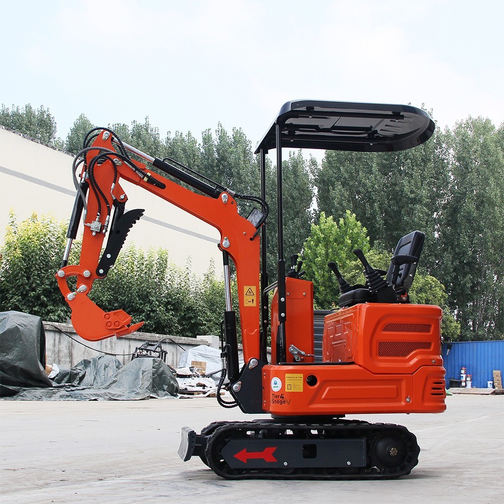 Mini Excavator 1Ton Pilot System Diggers B&S Engine with Attachments Free Ship
