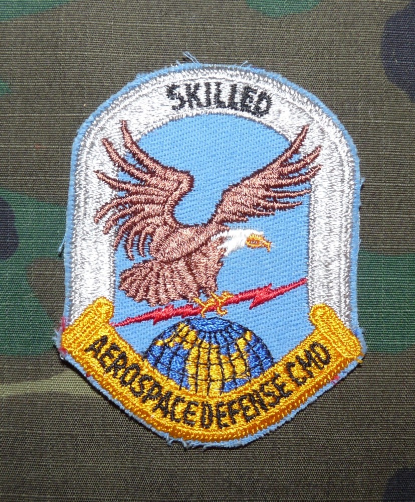 Original 1970s USAF Aerospace Defense Command Skilled Shoulder Patch