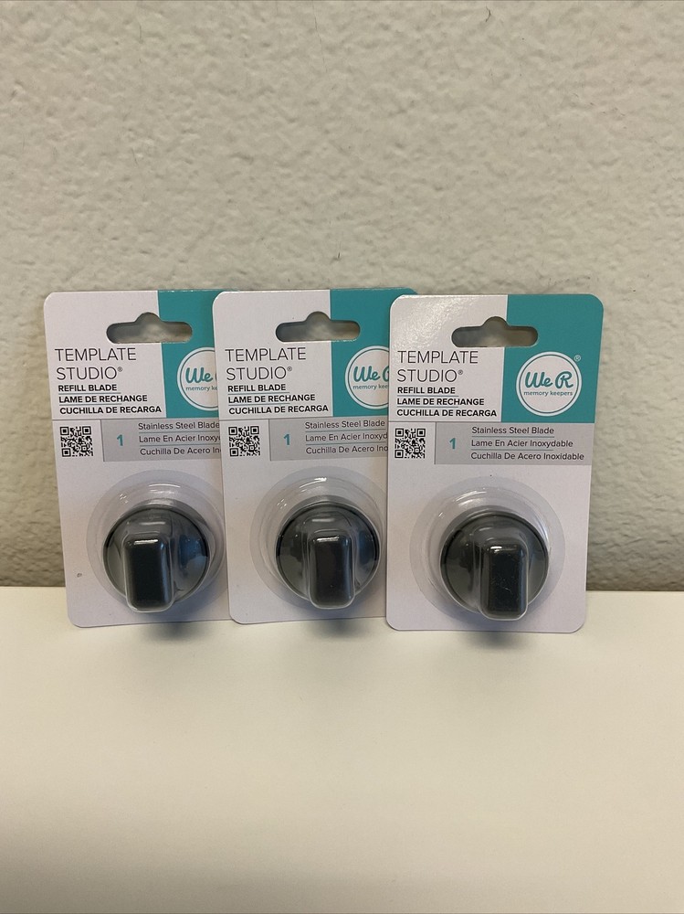 Template Studio Refill Blade, Stainless Steel Blade - 3 Pack