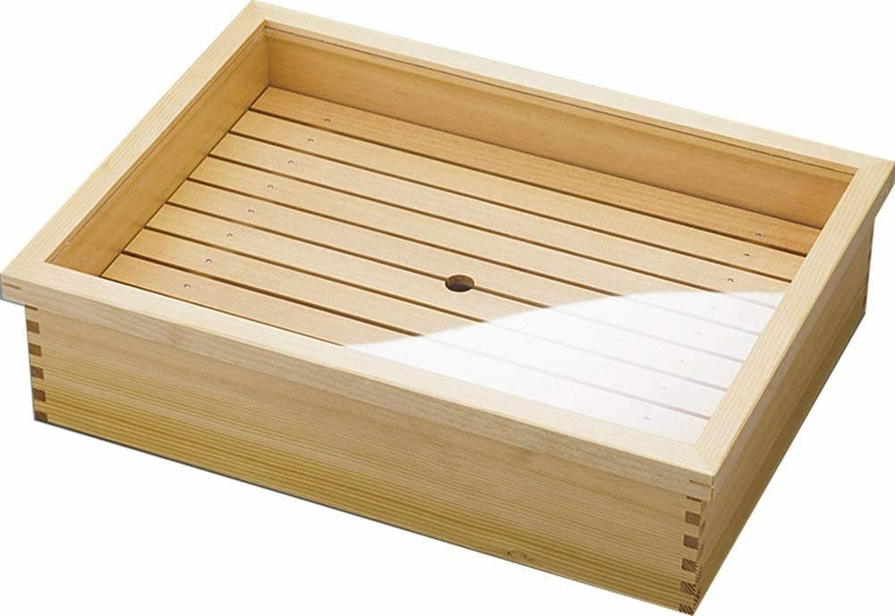 Yamako Neta Box With Plate and Stainless Butt Large