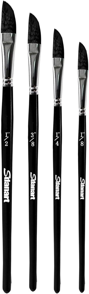 4PCS Dagger Striper Brush Set, Premium Dagger Paint Brushes Set, Professional Da