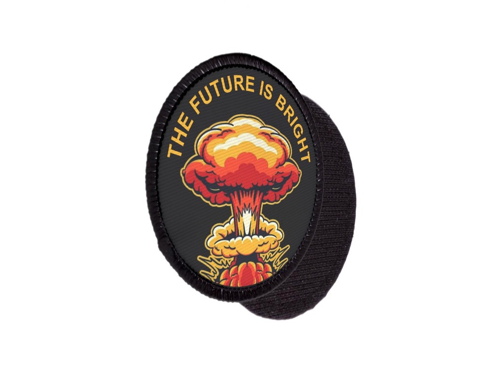 The Future Is Bright Nuclear War Explositon Patch Sew on [sub]