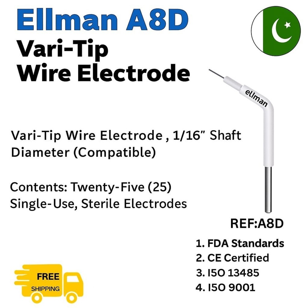 Ellman A8D Twenty-Five (25) Vari-Tip Wire Electrode Single-Use Disposable