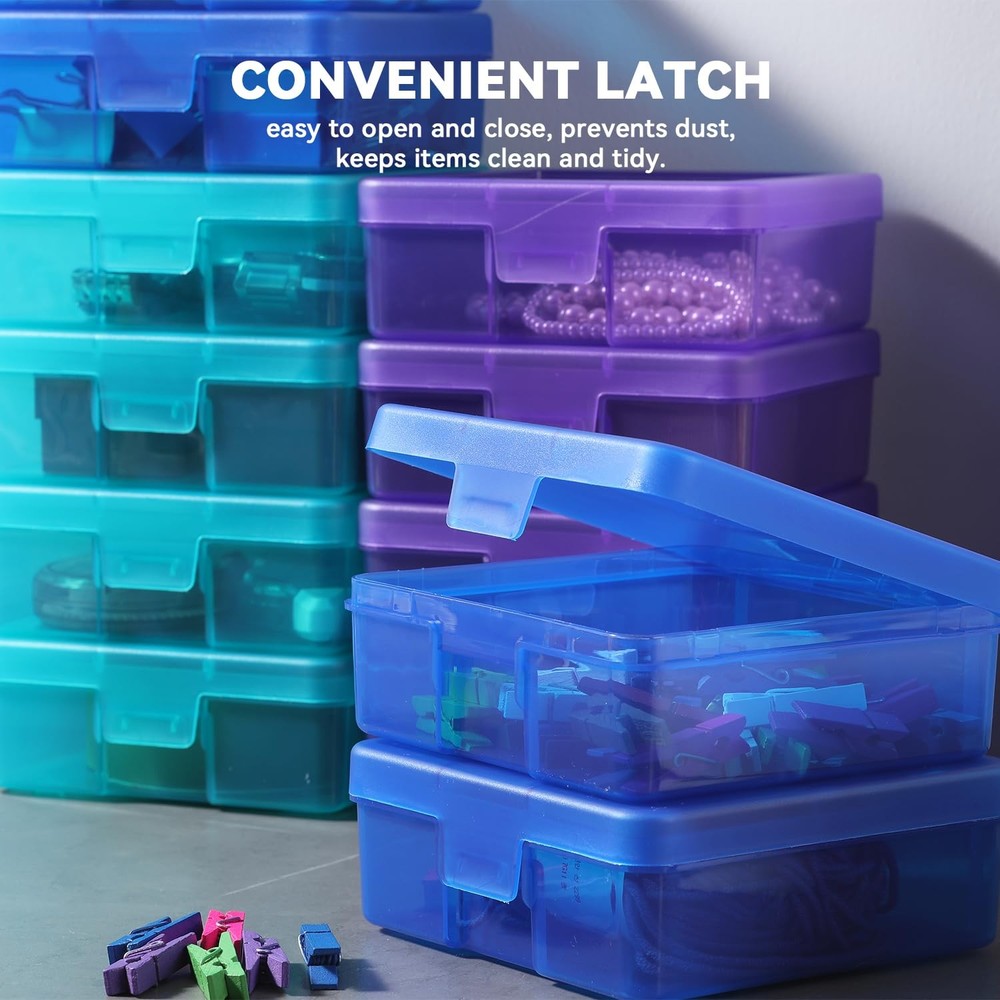 Small Plastic Storage Containers Clear Arts & Crafts Storage Boxes & Organize...