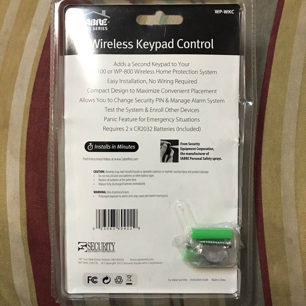 Sabre Wireless Keypad Control WP-WKC Brand New