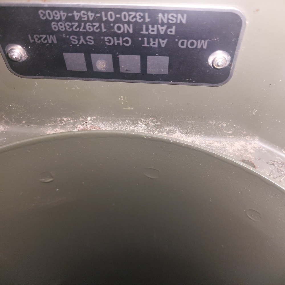 Cylindrical Ammunition Container Empty Military Surplus