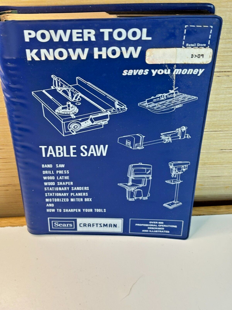 SEARS CRAFTSMAN POWER TOOL KNOW HOW for TABLE SAW 2918
