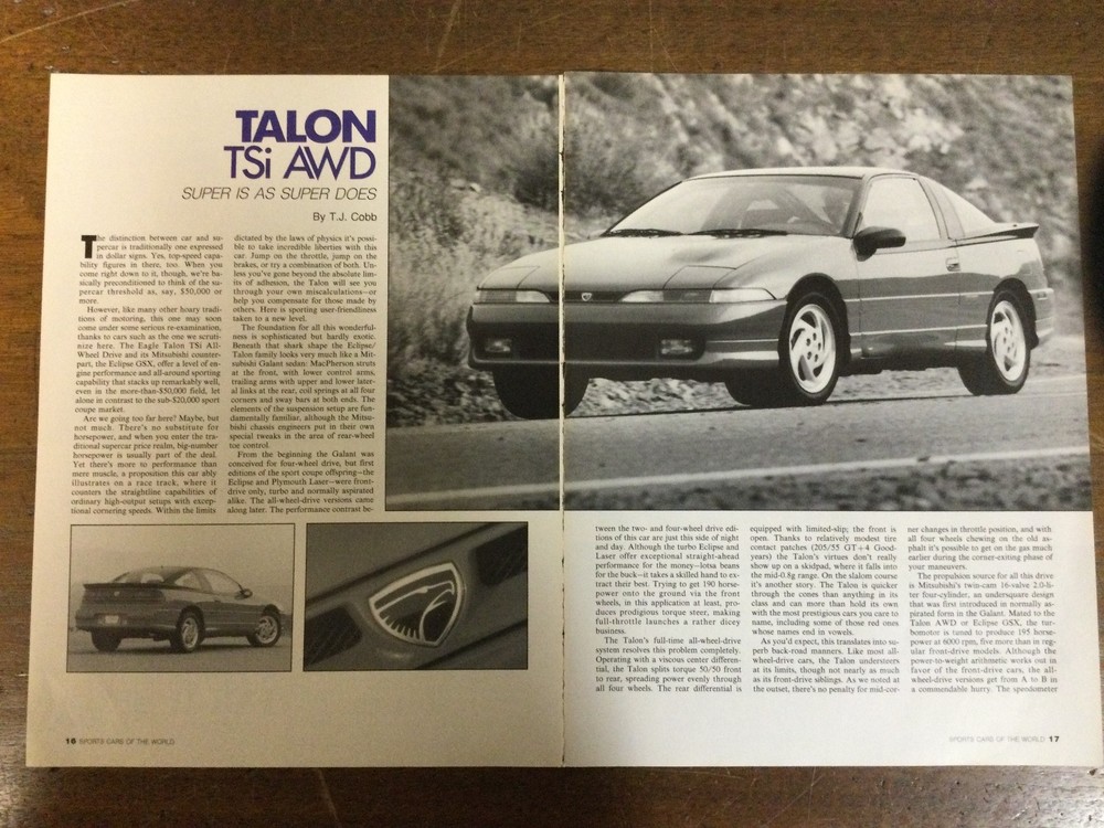 Misc 6722 Article 1990 Talon TSi AWD 3 page