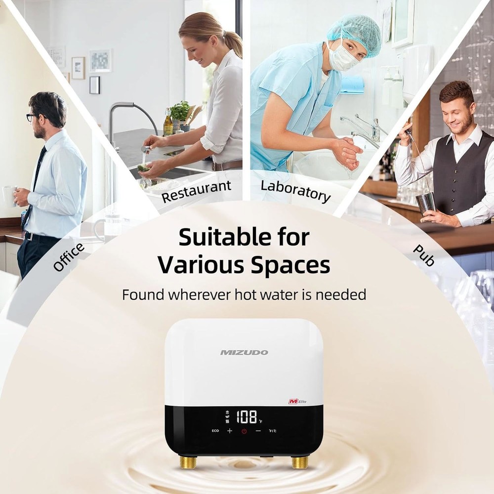 3500W Electric Tankless Water Heater 120V Water Heater For Kitchen Under Sink