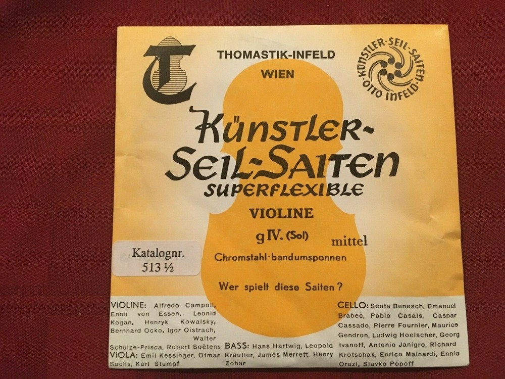 THOMASTIK INFIELD SUPERFLEXIBLE 1/2 VIOLIN G STRING  - 13GH