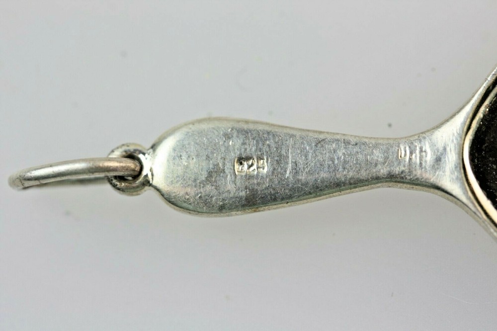 Cherub Miniature Hand Mirror Silver 925 Pendant