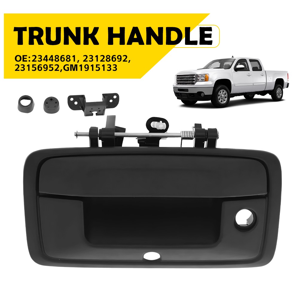 Tailgate Handle w/ Camera Hole for Black 2014-2015 Silverado Sierra 1500 2500 EA