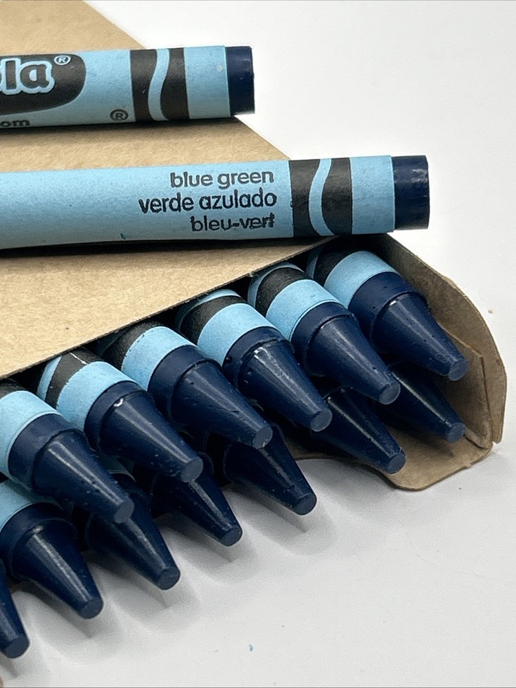 (16) Crayola Crayons (blue green) BULK
