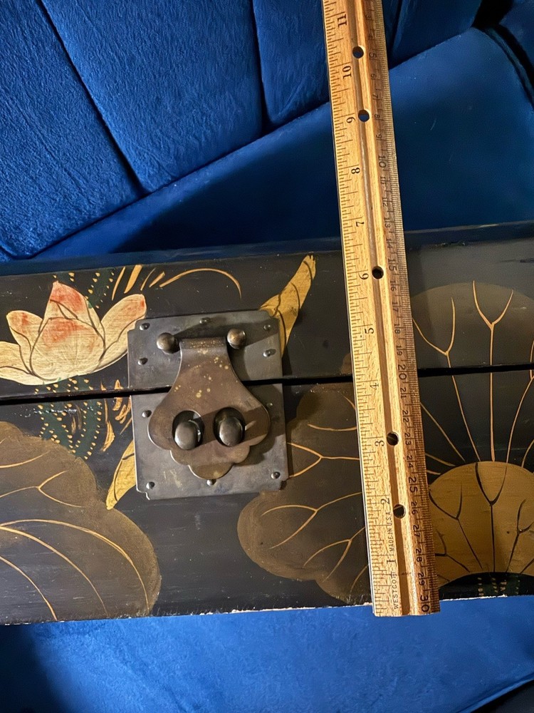 Japanese large old lacquerware box