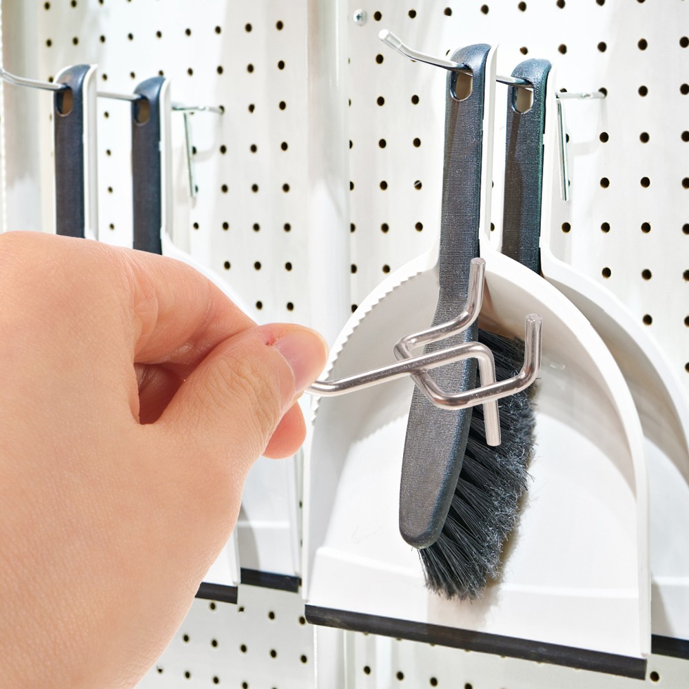 50 PCS Tool Hook Board Hooks Pegboard Garage Wall Organizer Hangers