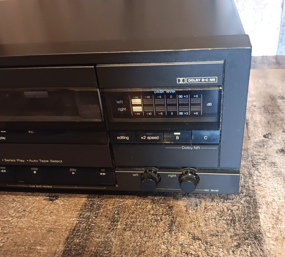 Vintage Technics RS-T230 Stereo Double Cassette Deck Tested Please Read