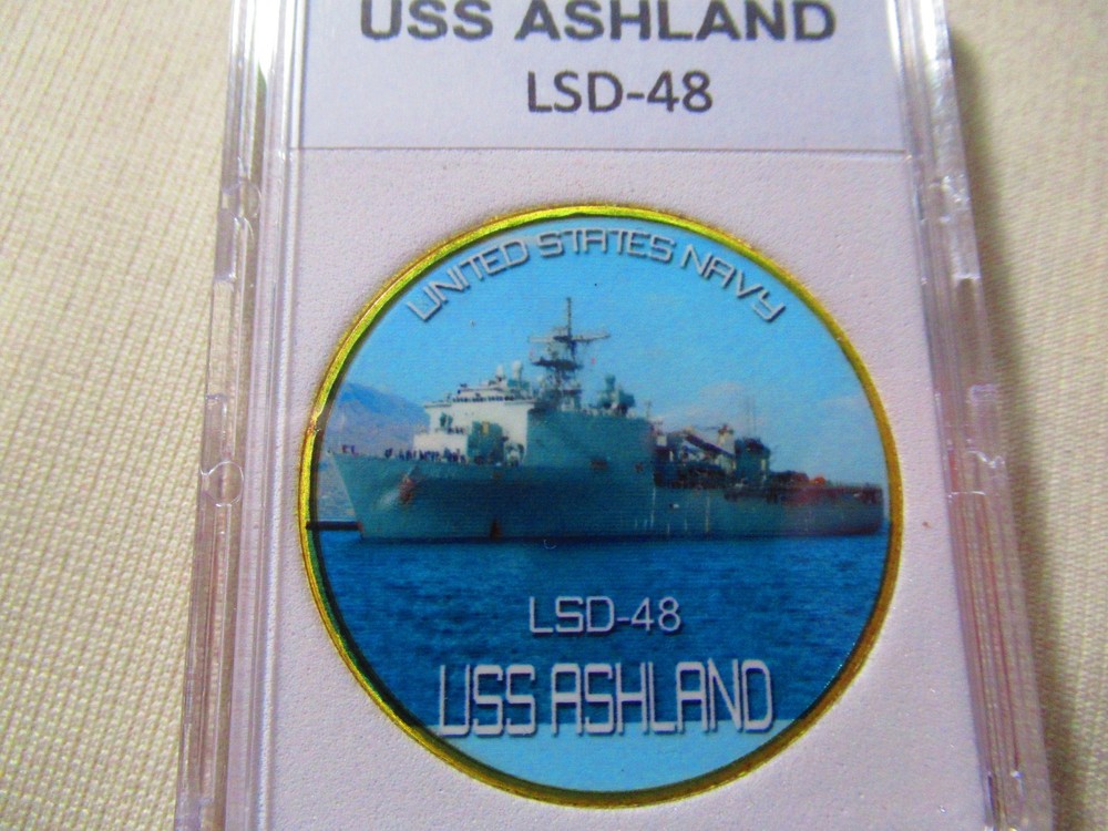 US NAVY - USS ASHLAND (LSD-48) Challenge Coin